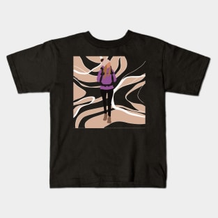 Woman on a hike Kids T-Shirt